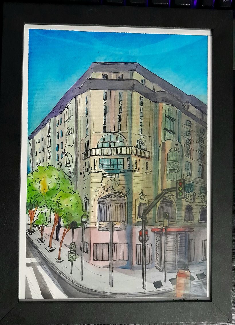 Meu projeto do curso: Desenho arquitetônico com aquarela e tinta 6