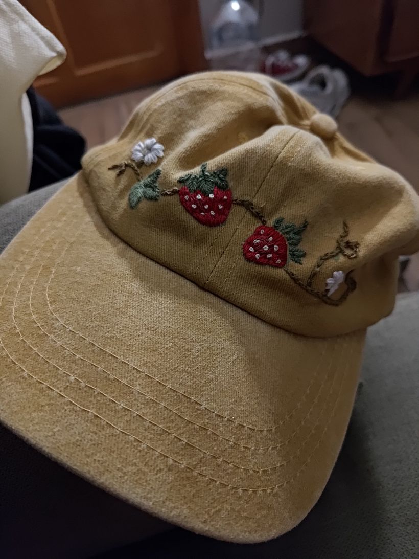 strawberries on a cap 4