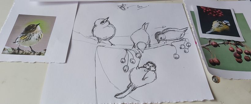 Planning my final picture. Subjects may change - as indeed they have (see below).