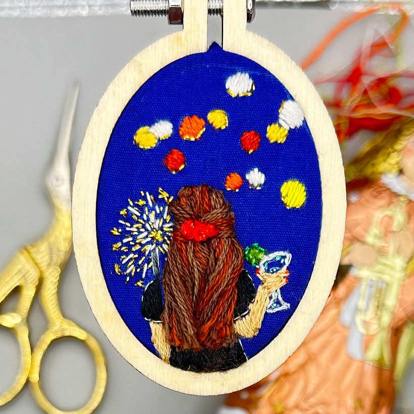 Bordado en miniatura @silviapeligro 12