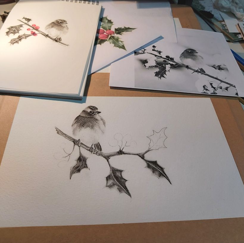 My project for course: Artistic Watercolor Techniques for Illustrating Birds 6