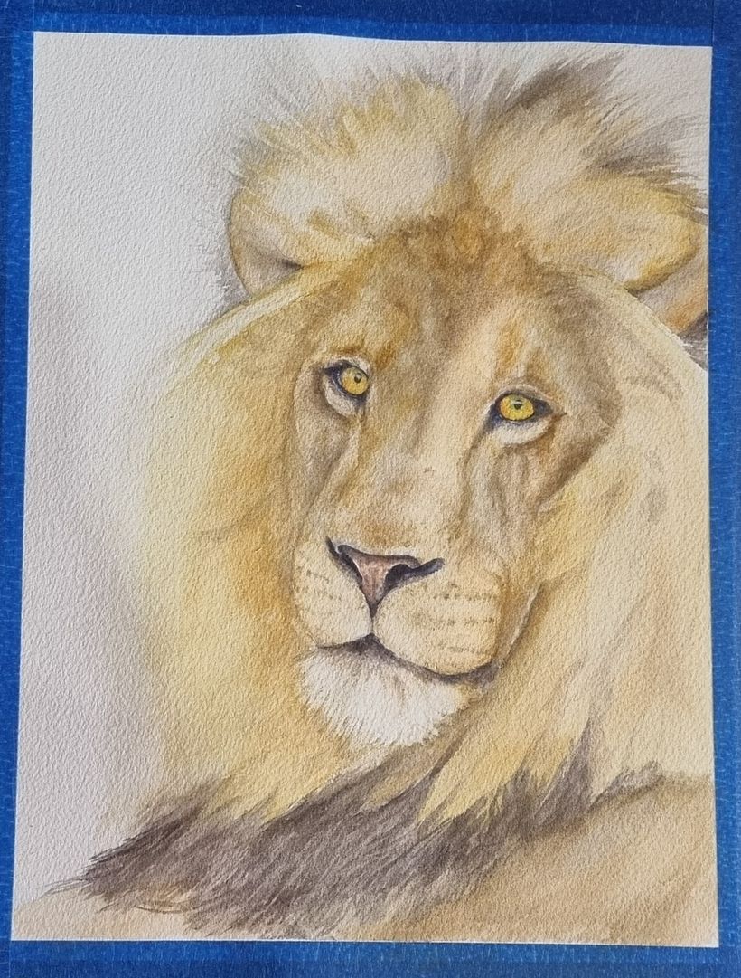 First layer of the mane and adding layers and detail to the face