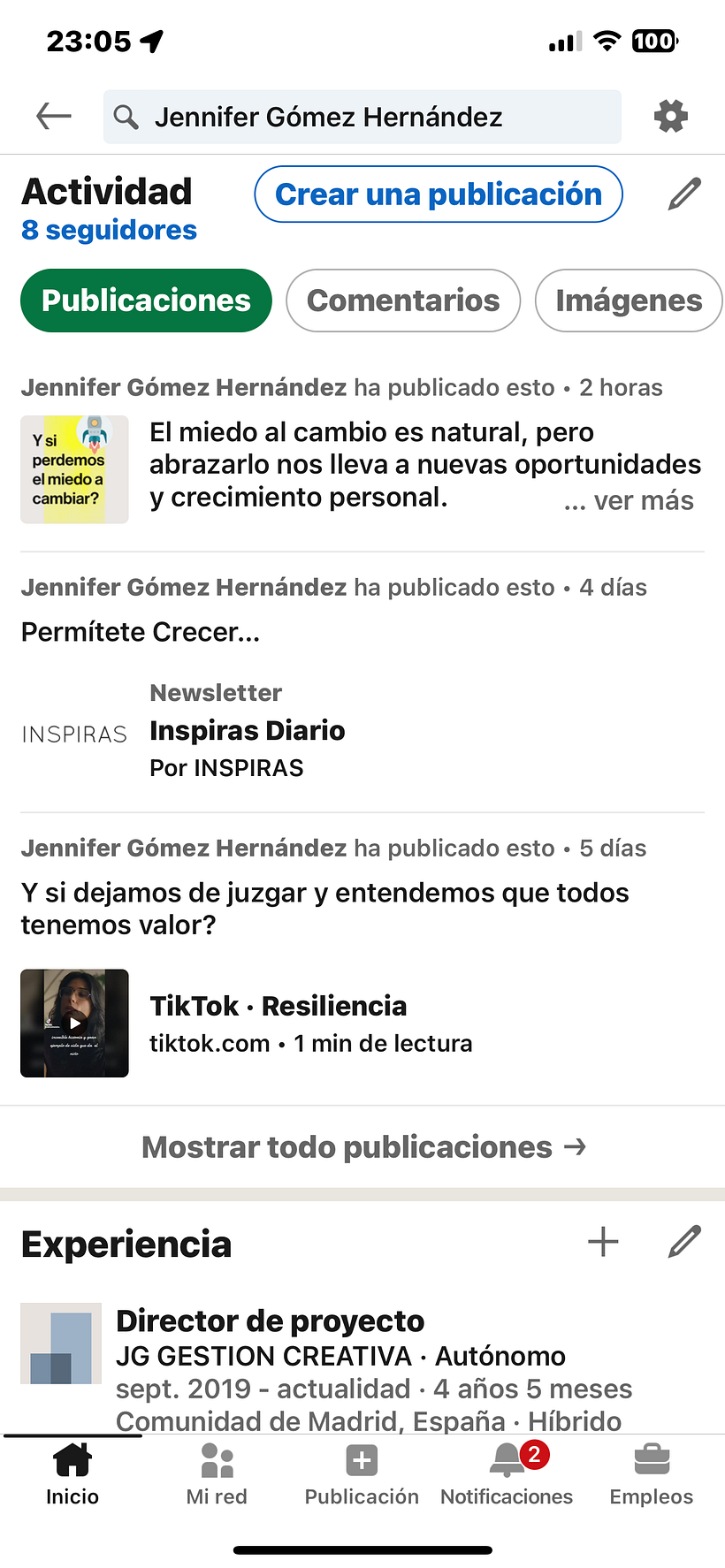 Mi proyecto del curso: LinkedIn: construye tu marca personal 7