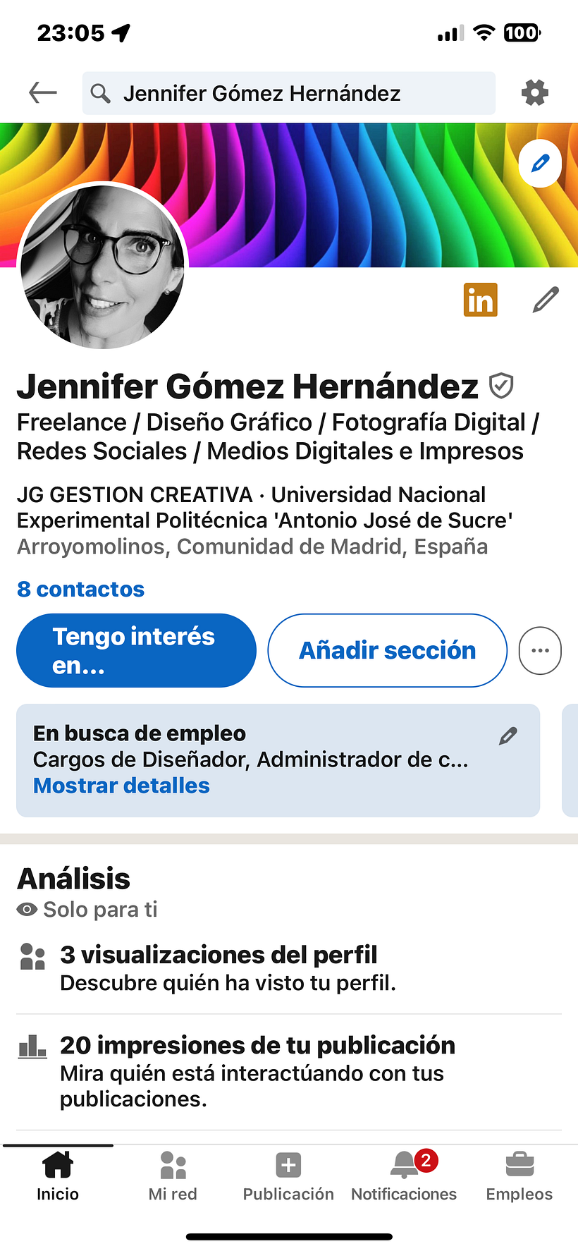 Mi proyecto del curso: LinkedIn: construye tu marca personal 9