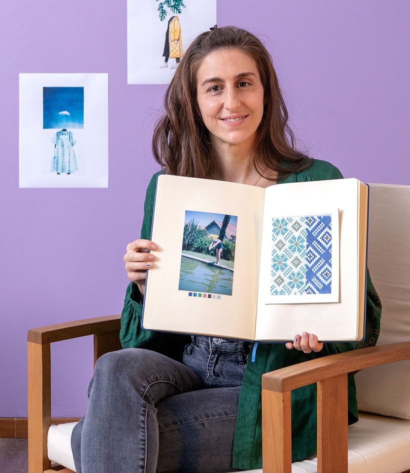 Explorando la conexión entre el dibujo y el bordado: Cuadernos Bordados 1