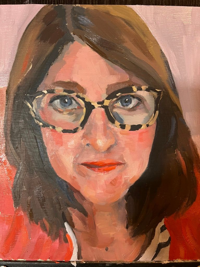 completed portrait - close-up