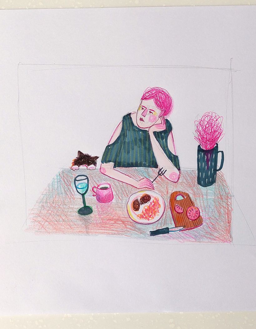 My project for course: Exploratory Sketchbook: Find Your Drawing Style - Bocetado