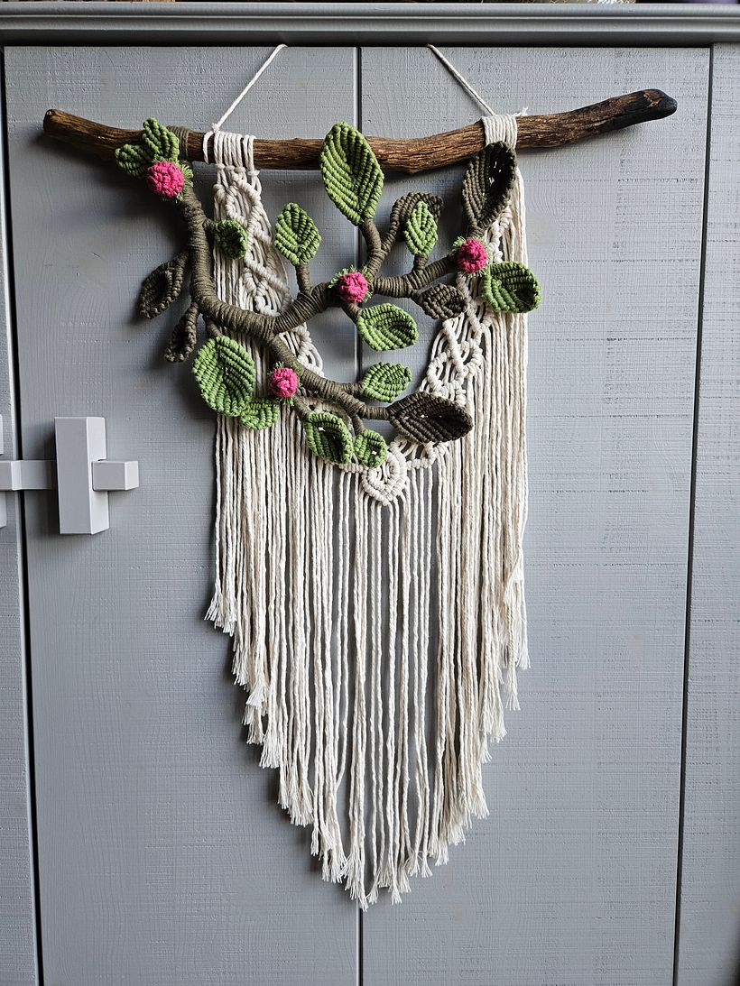 My project for course: 3D Macramé for Botanical Wall Hanging 1