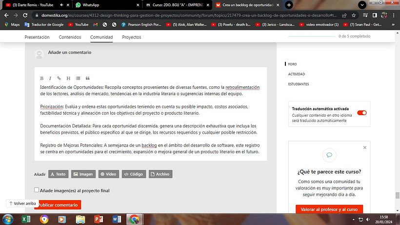 Mi proyecto del curso: Design Thinking para gestión de proyectos 3