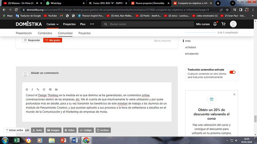 Mi proyecto del curso: Design Thinking para gestión de proyectos 8