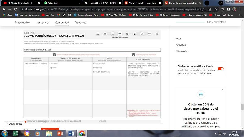 Mi proyecto del curso: Design Thinking para gestión de proyectos 9
