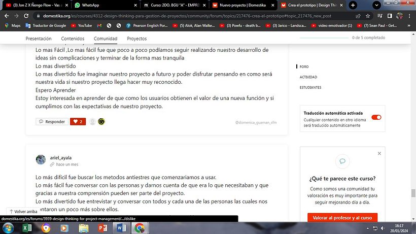 Mi proyecto del curso: Design Thinking para gestión de proyectos 14