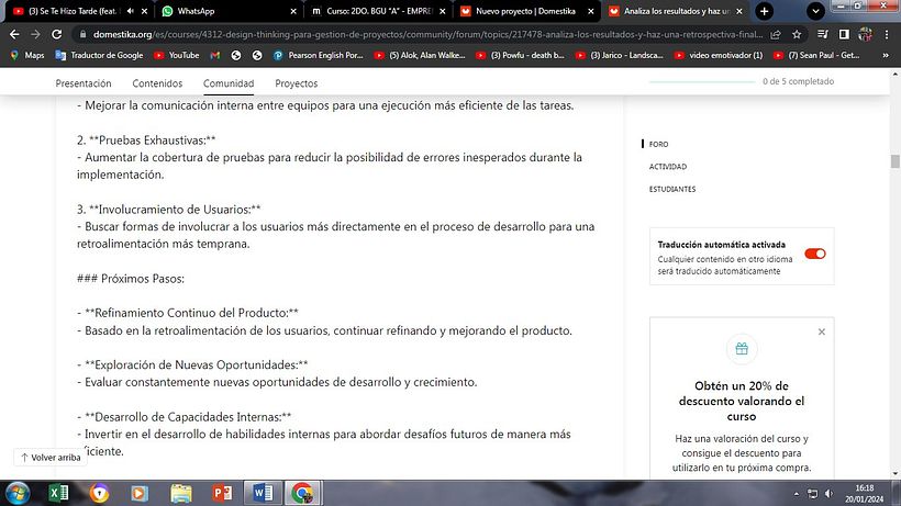 Mi proyecto del curso: Design Thinking para gestión de proyectos 16