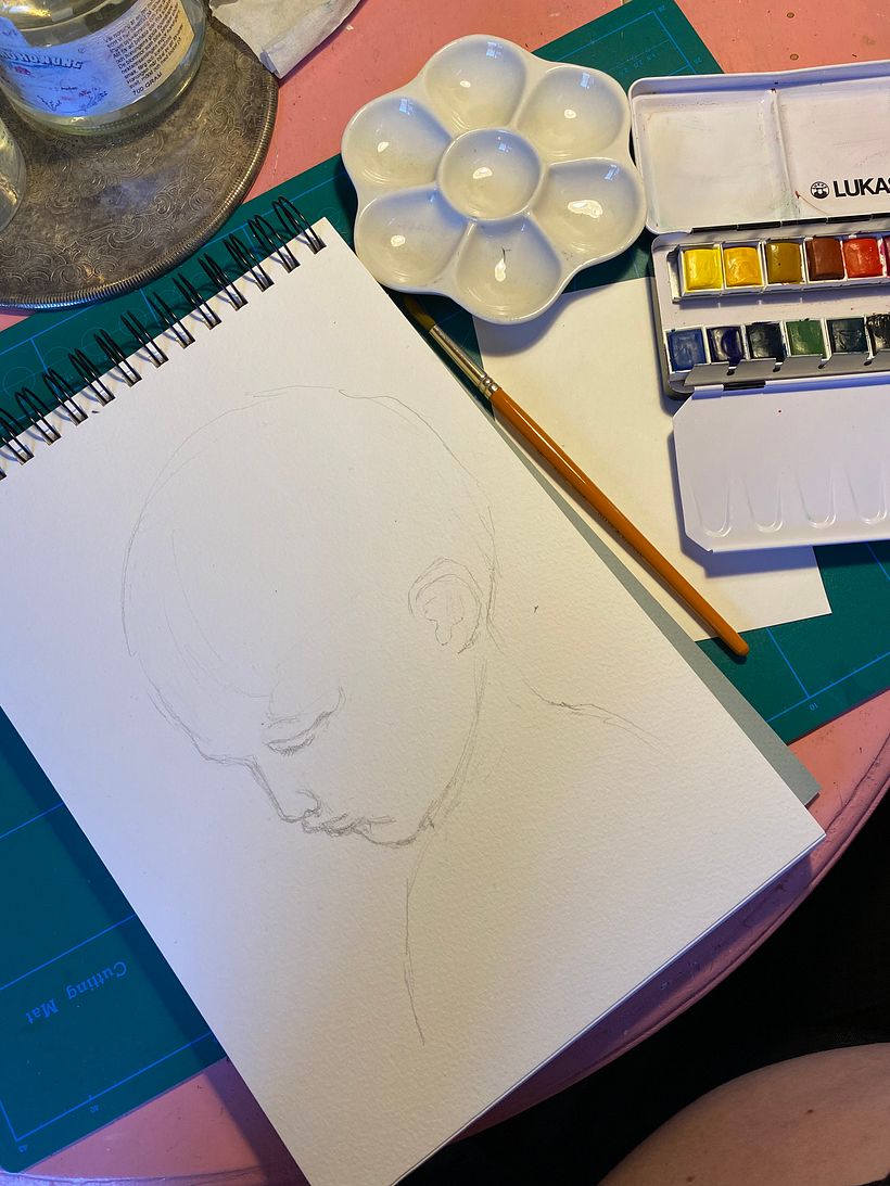My project for course: Illustrated Portrait in Watercolor 1