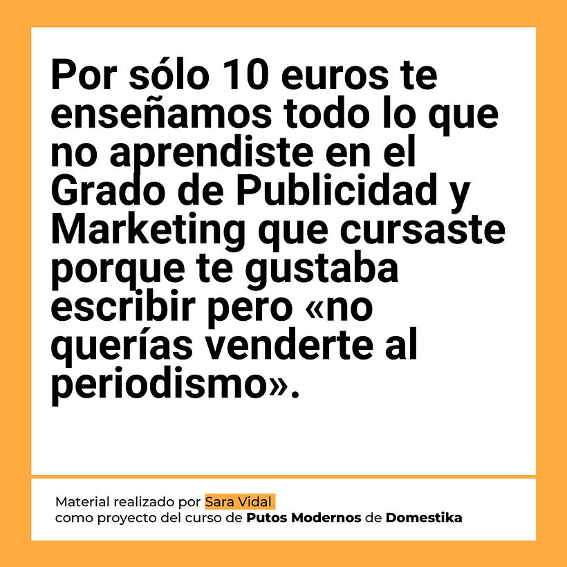 Mi proyecto del curso: Copywriting para copywriters 4