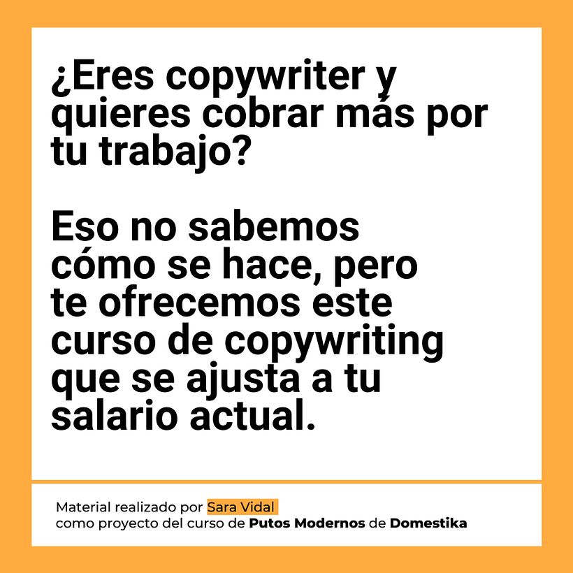 Mi proyecto del curso: Copywriting para copywriters 6
