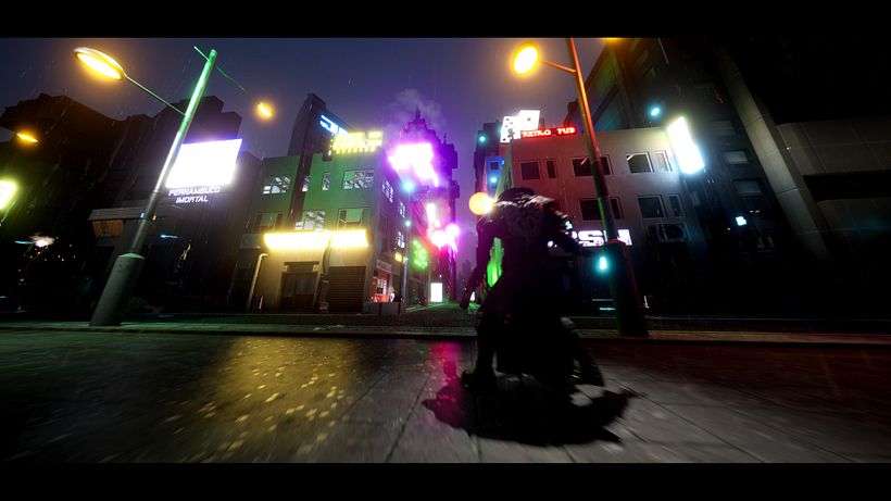 My project for course: Game Environment Design: Cyberpunk Scenes with Unreal Engine - 3D