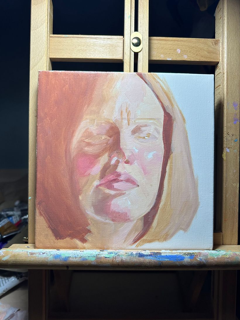 My project for course: Artistic Oil Portraiture on Paper 2