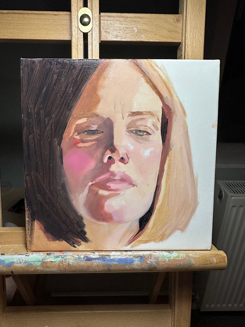 My project for course: Artistic Oil Portraiture on Paper 3