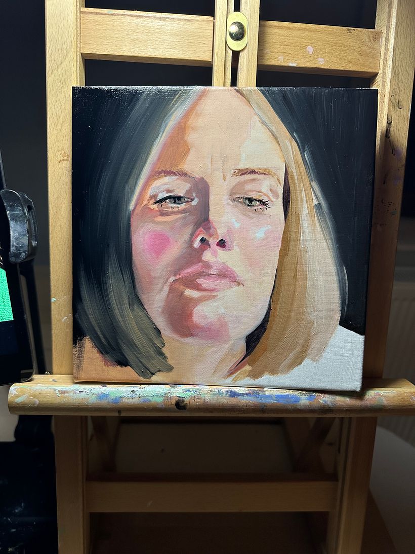 My project for course: Artistic Oil Portraiture on Paper 4
