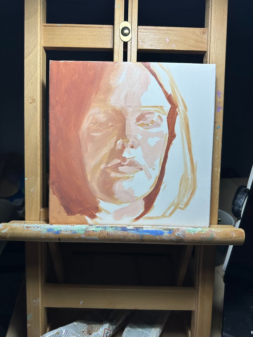 My project for course: Artistic Oil Portraiture on Paper 1