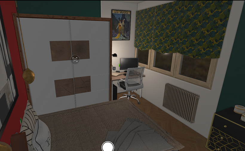 Dormitorio - zona de estudio - escritorio