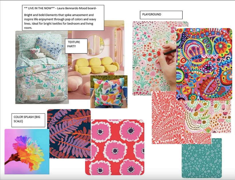 My moodboard - I started looking for inspirational images around me, and selected the ones I felt attracted by the most. 