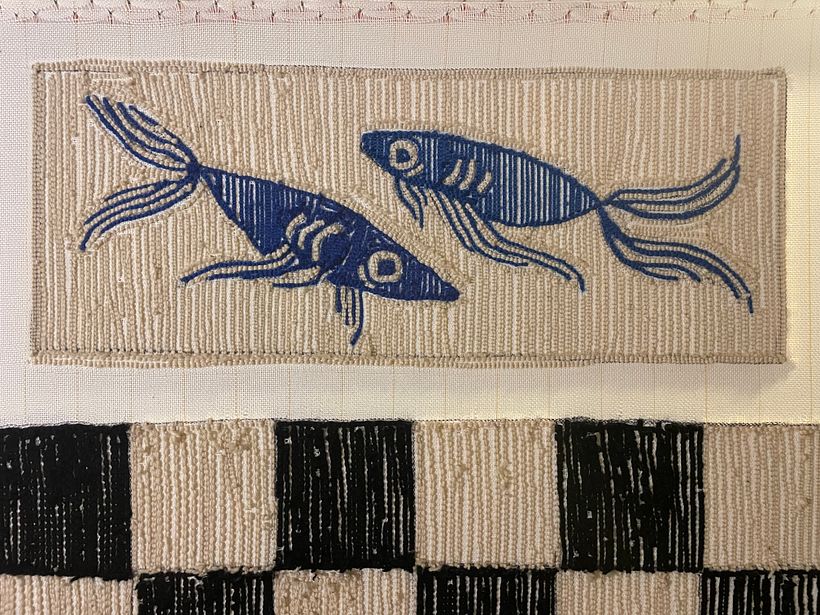 Fish rug 🐟✨My project for course: Tufting Technique for Creating Rugs 4