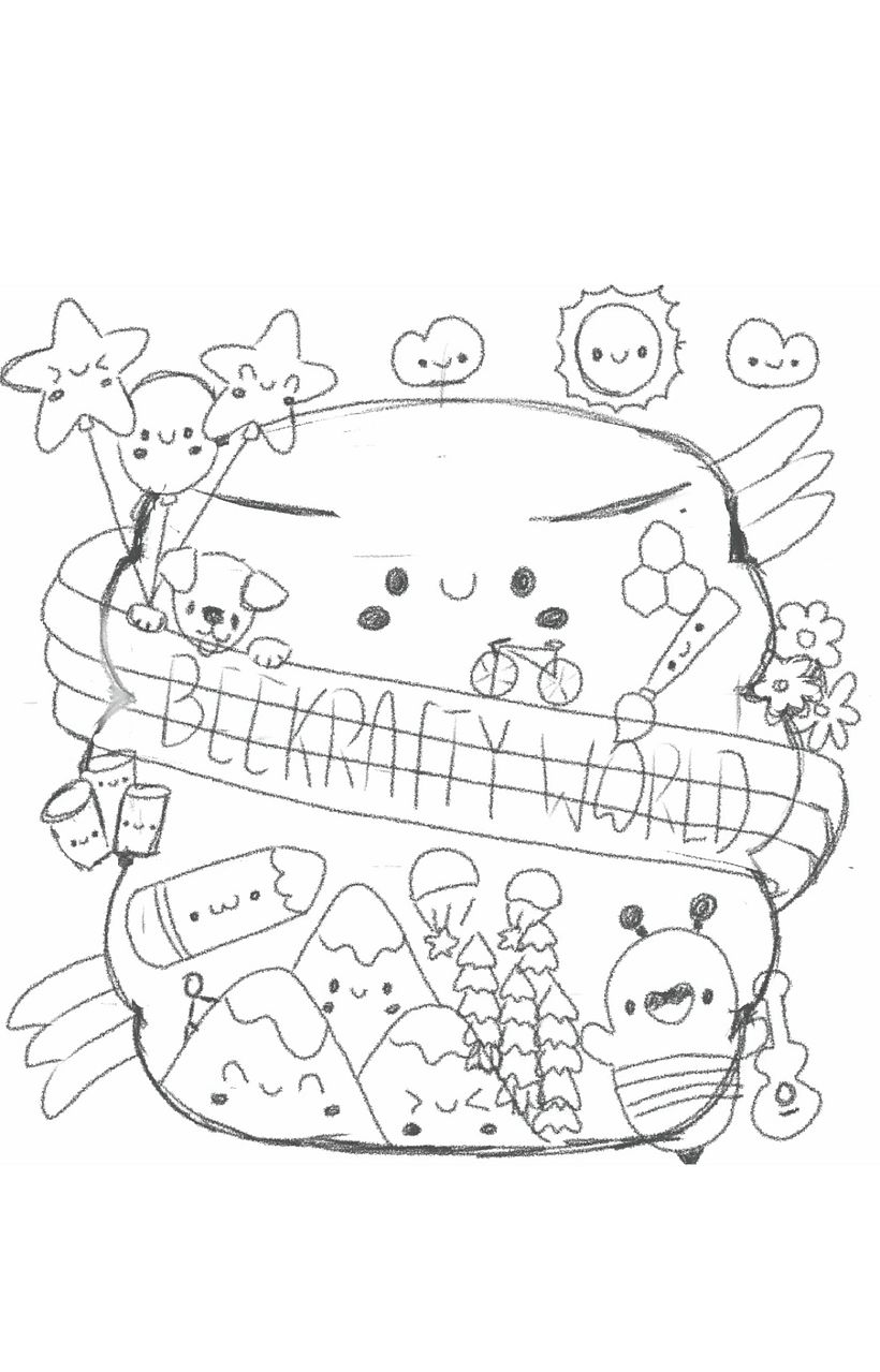 Mi proyecto del curso: Diseño de mundos kawaii: crea ilustraciones alegres 3