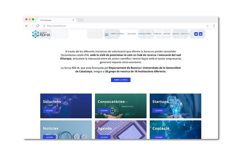 Página web para red de investigación 3