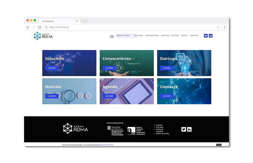 Página web para red de investigación 4