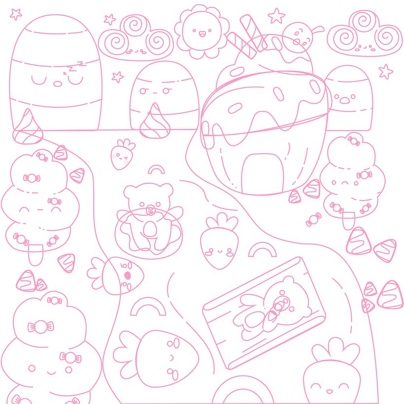 My project for course: Designing Kawaii Worlds: Spread Joy Through Illustration 4