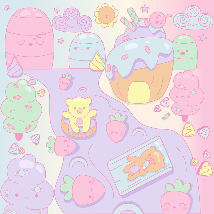 My project for course: Designing Kawaii Worlds: Spread Joy Through Illustration 5