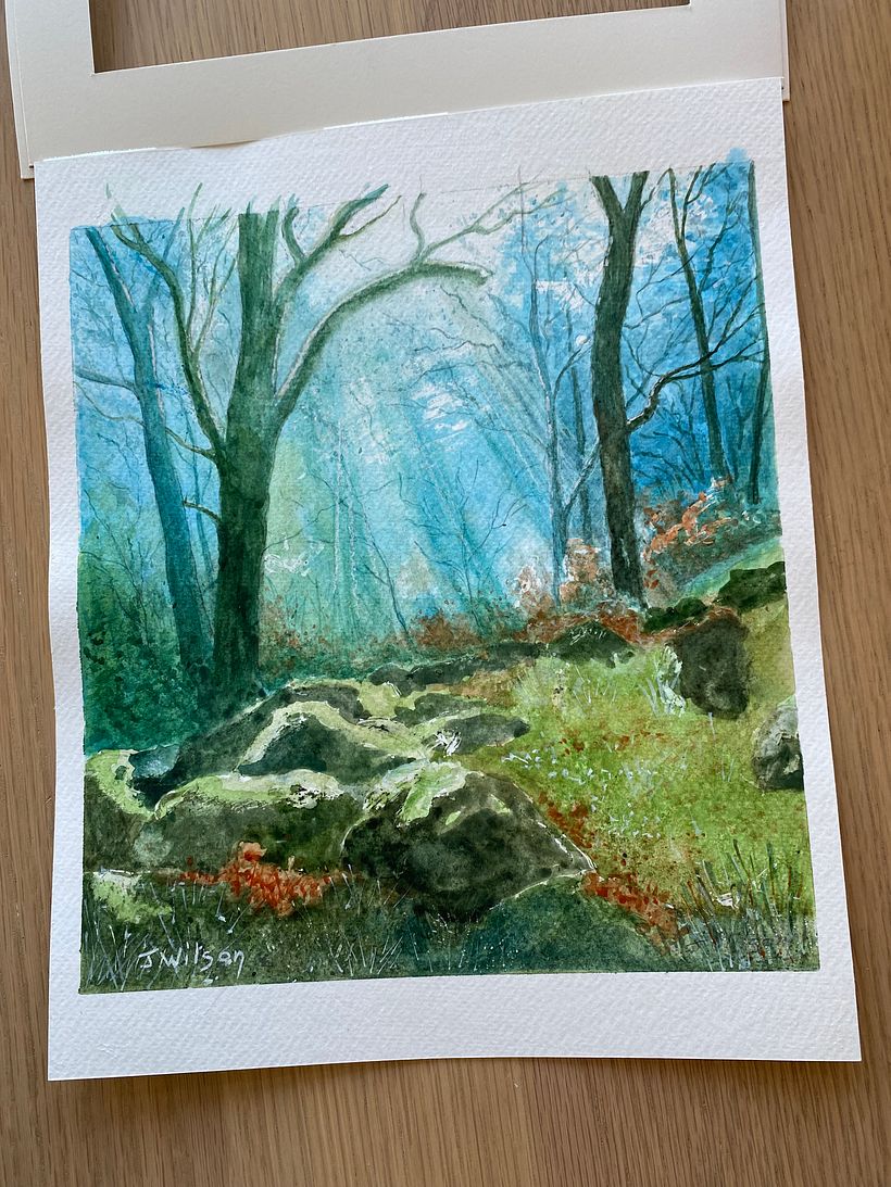 My project for course: Dreamy Watercolor Landscapes: Paint with Light 1