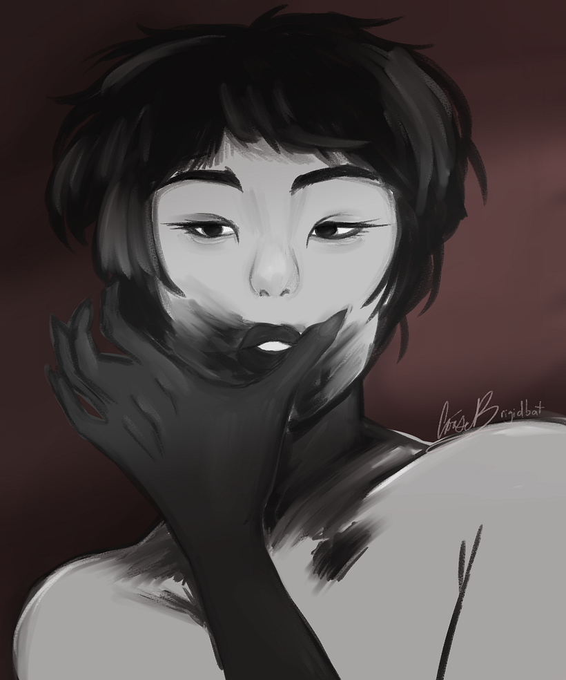 Study of a reference photo I found on pinterest in 2023.