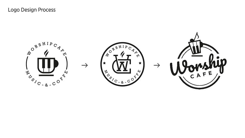 Worship Cafe` Logo Design 4