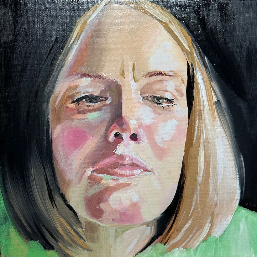 My project for course: Artistic Oil Portraiture on Paper 7