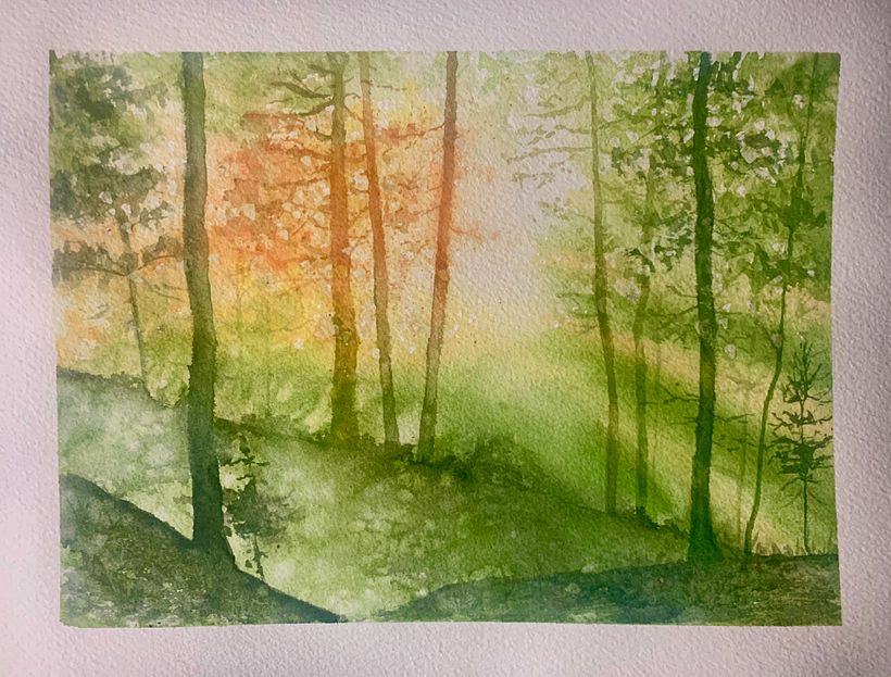 Mi proyecto del curso: Paisajes de ensueño con acuarela: plasma la luz 1