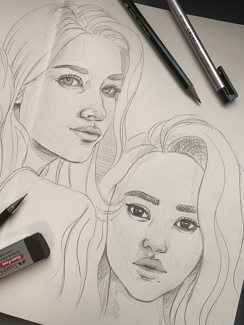 Mon projet du cours : Carnet de portraits : explorez le visage humain 3