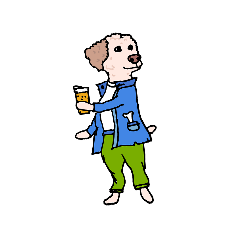 También lo hice personificado. Falta mucho, es dibujo a mano digitalizado. Las líneas las veo muy gruesas, debo estilizarlas.