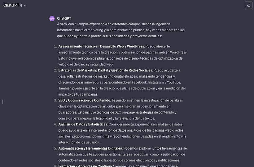 Tareas con las que puede ayudarme 1/2