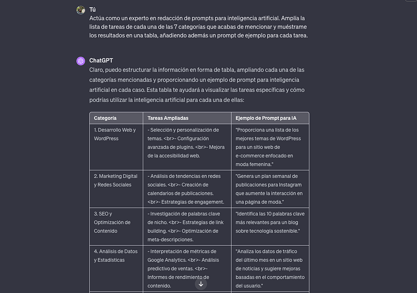 Tareas ampliadas y con formato 1/2
