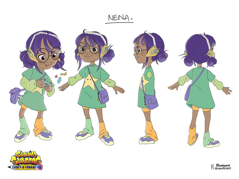 Subway Surfers Character Concept - NENA- renduzart 1/2