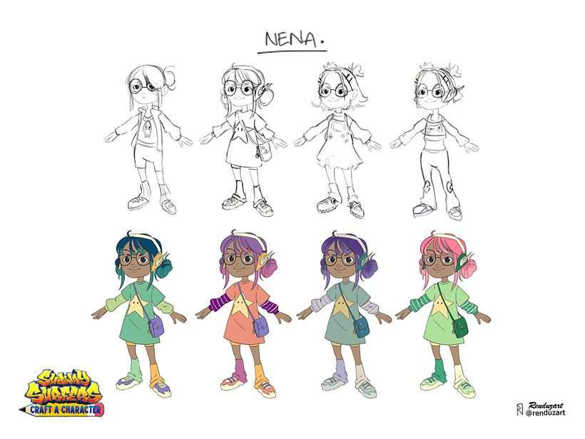 Subway Surfers Character Concept - NENA- renduzart 2/2