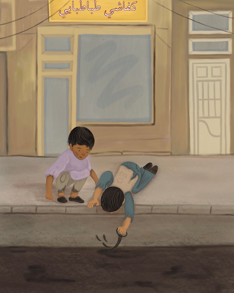 Illustration for chapter 1 of "Message in a Matchbox" written by Sara Fashandi