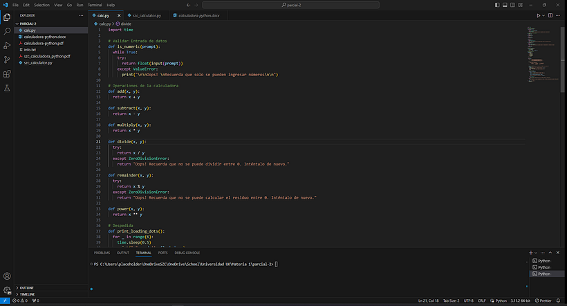 Mi proyecto del curso: Introducción a la programación con Python 1