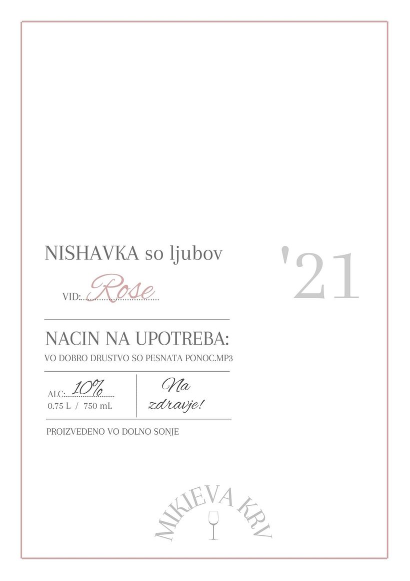 Wine design - Design 