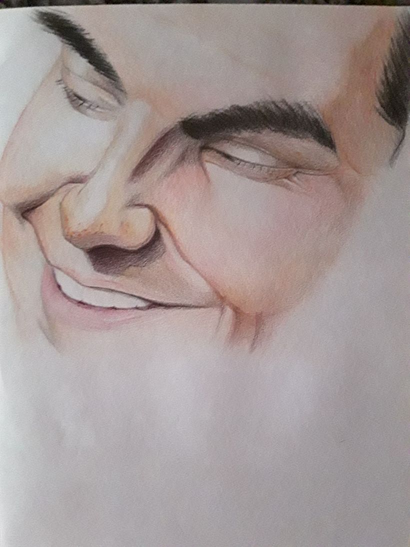 Mi proyecto del curso: Retrato realista con lápices de colores 3