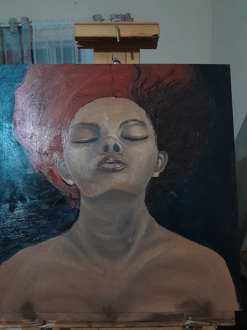 My project for course:  Realistic Oil Portraiture: Conveying Detail and Expression 4