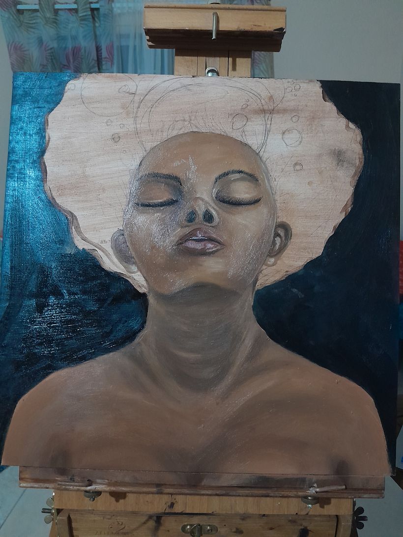 My project for course:  Realistic Oil Portraiture: Conveying Detail and Expression 5